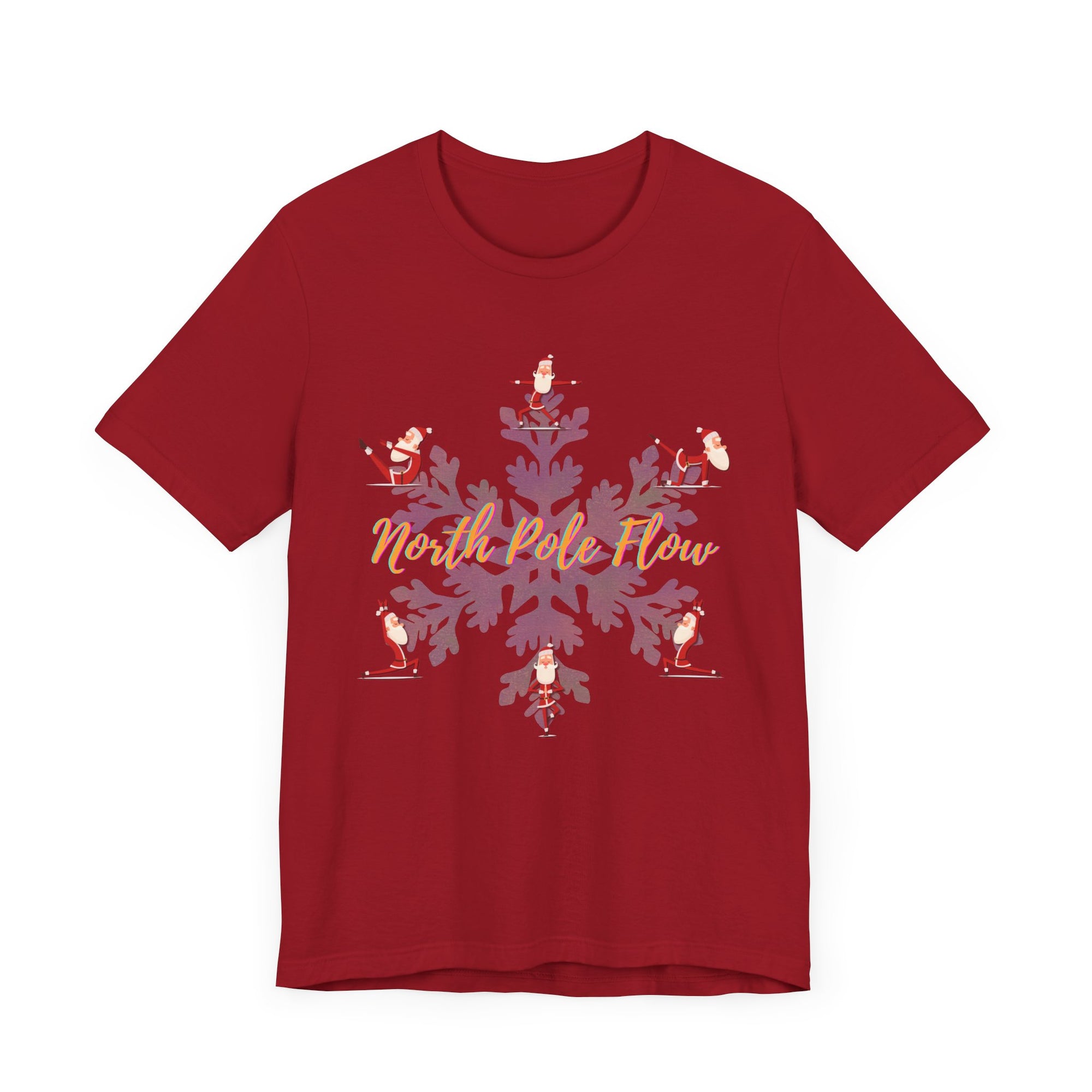 Festive Santa Yoga Tee - North Pole Flow