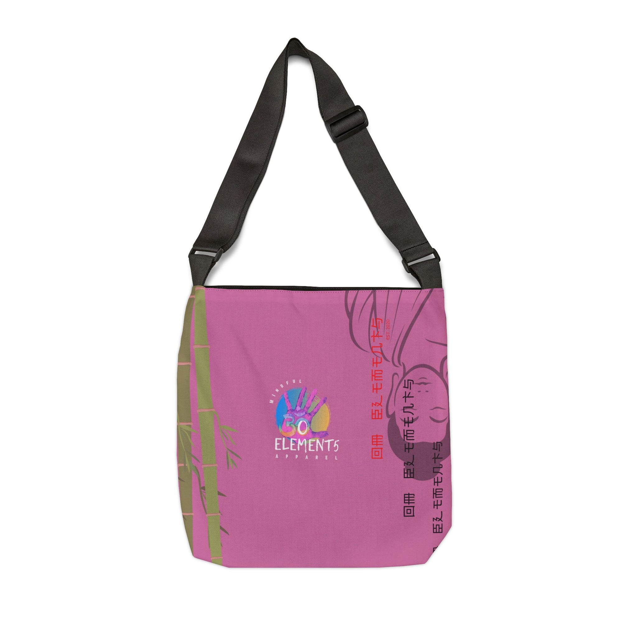 The Essential Kanji Element5 Tote Bag in Lotus Pink