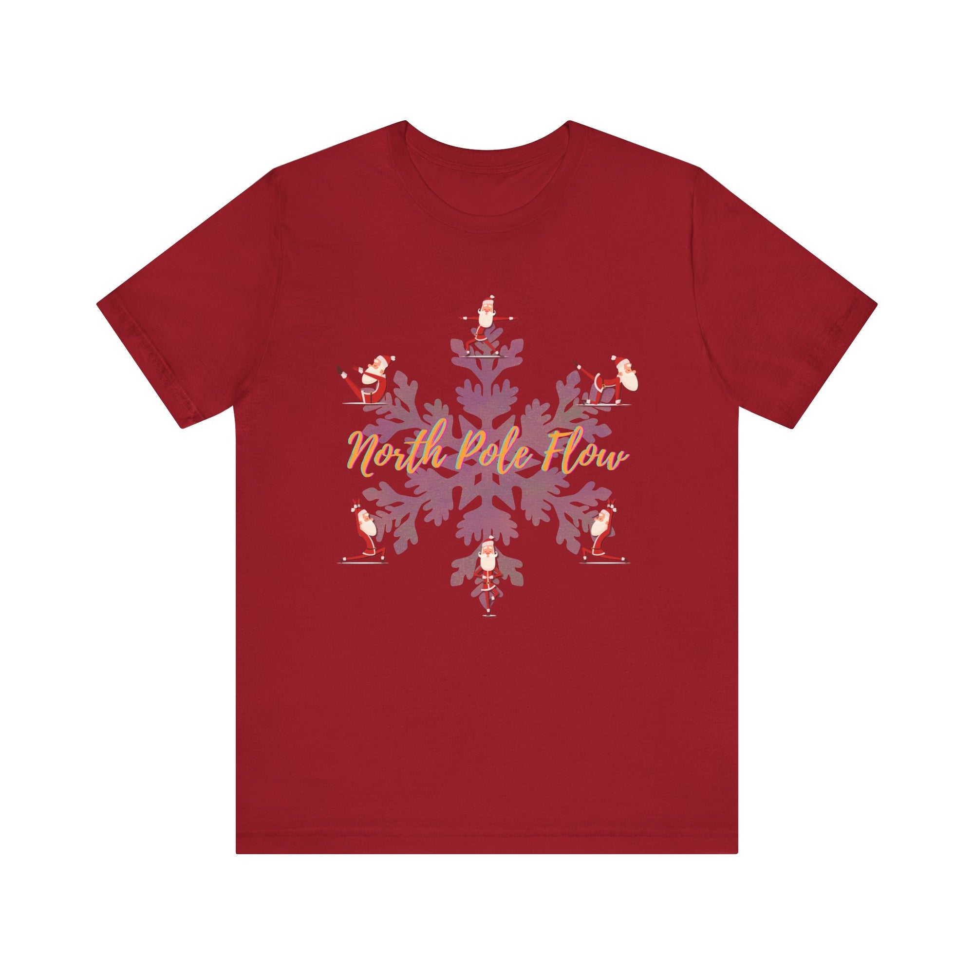 Festive Santa Yoga Tee - North Pole Flow