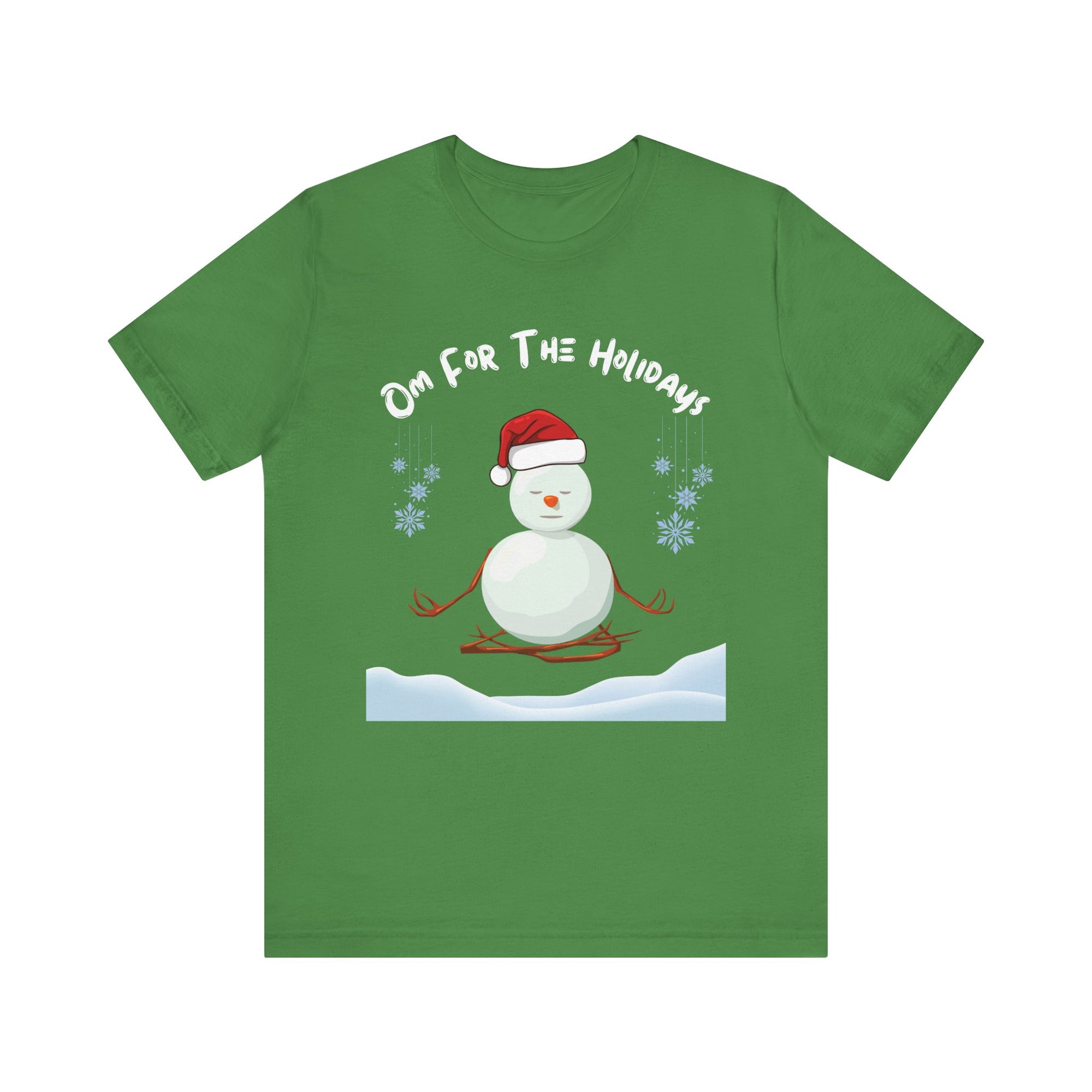 Festive Snowman Yoga Tee - Om For The Holidays