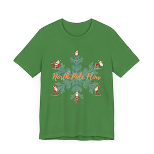 Festive Santa Yoga Tee - North Pole Flow