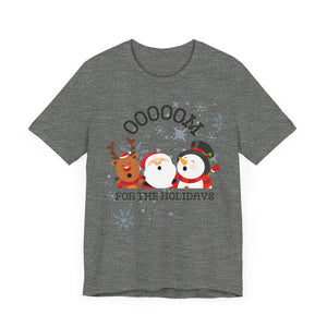 Festive Santa Snowman Reindeer Tee - Ooooom For the Holidays