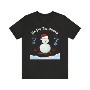 Festive Snowman Yoga Tee - Om For The Holidays