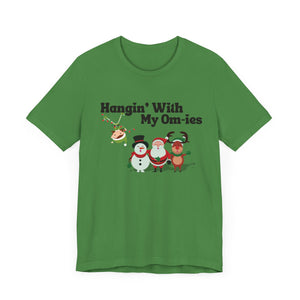 Festive Holiday Mindful Tee - Hangin’ With My Om-ies