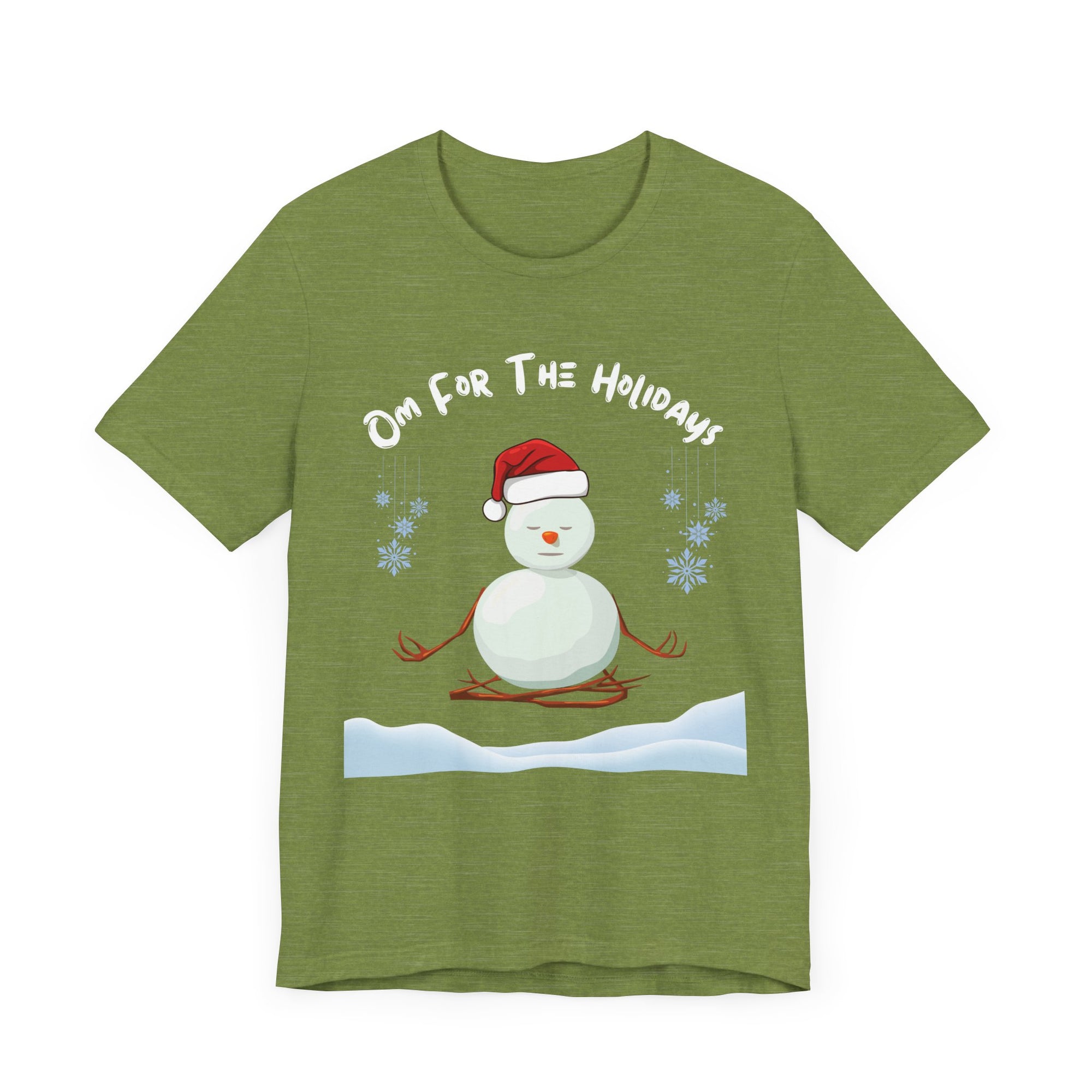 Festive Snowman Yoga Tee - Om For The Holidays