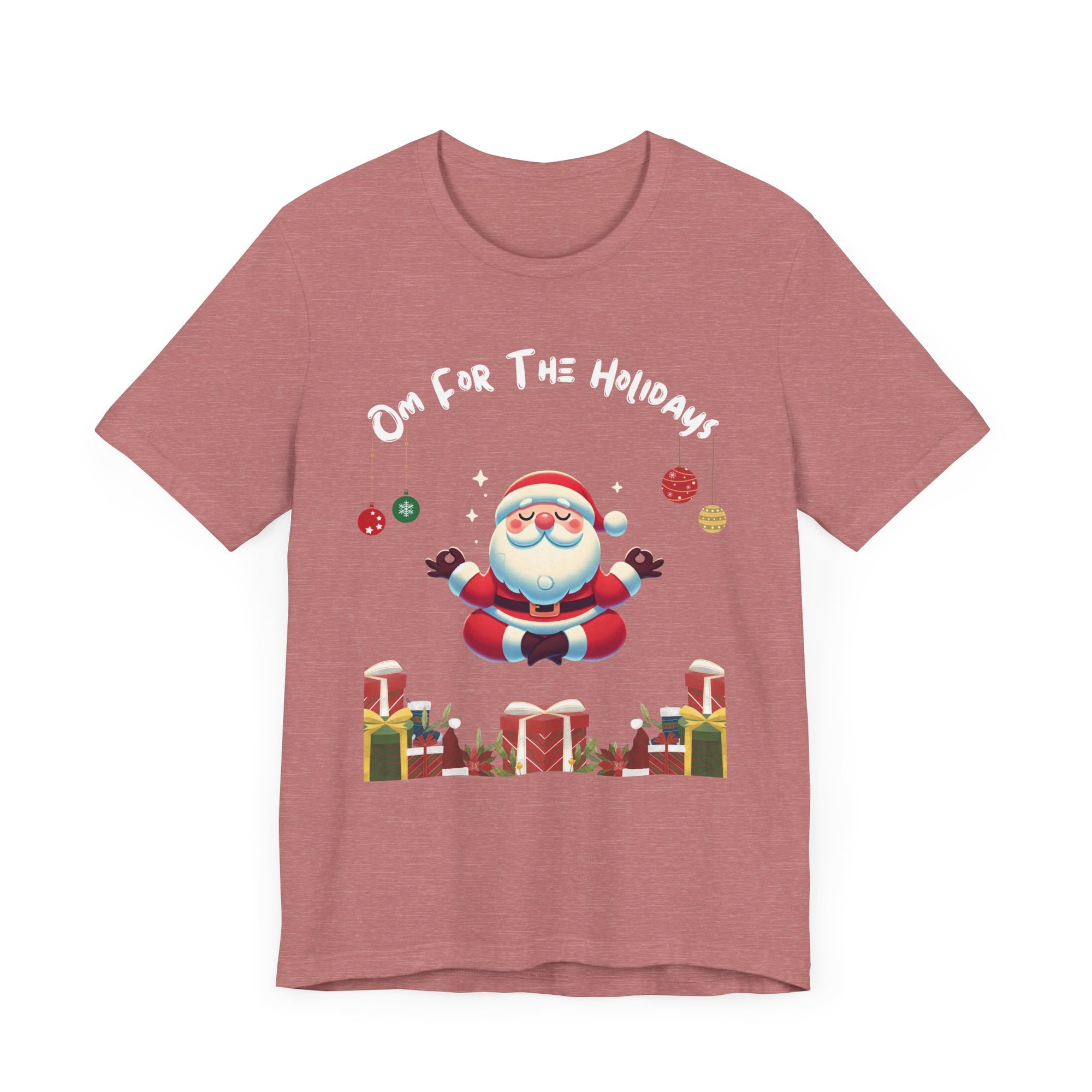 Festive Santa Mindful Gift Tee - Om for the holidays