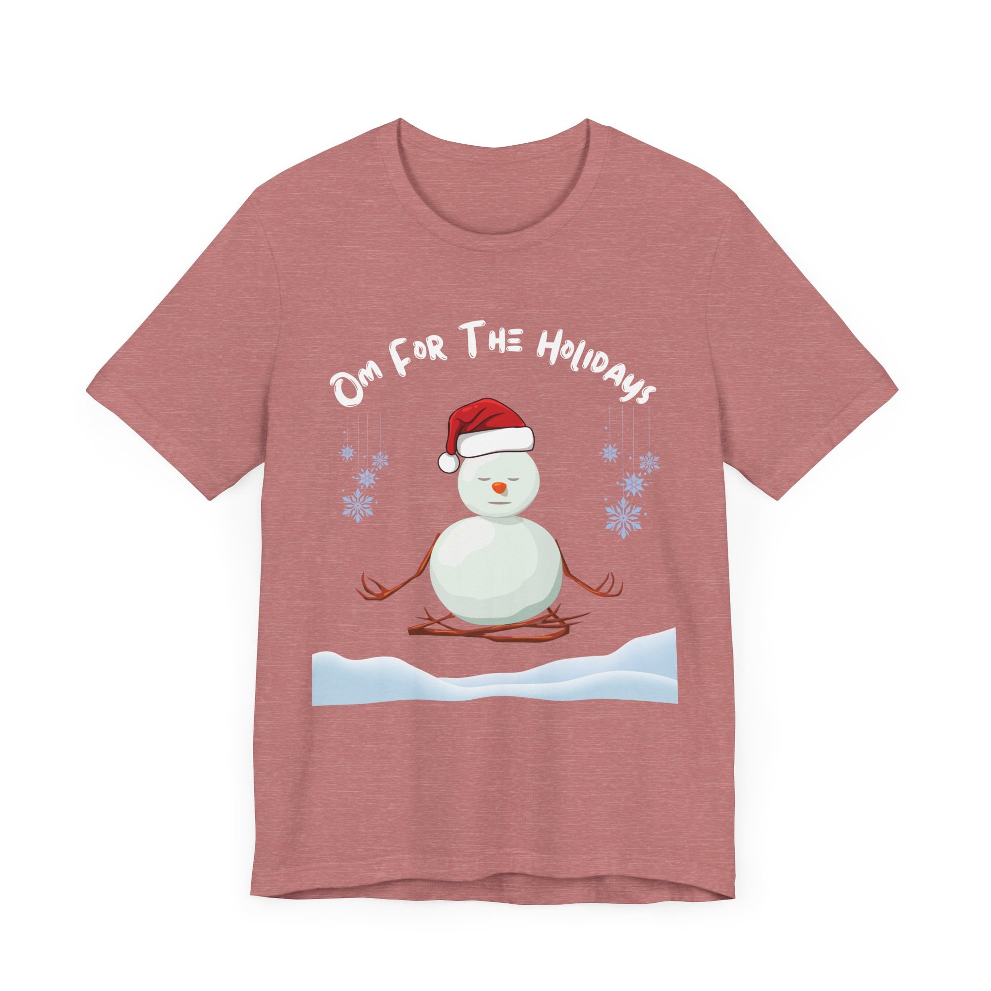 Festive Snowman Yoga Tee - Om For The Holidays