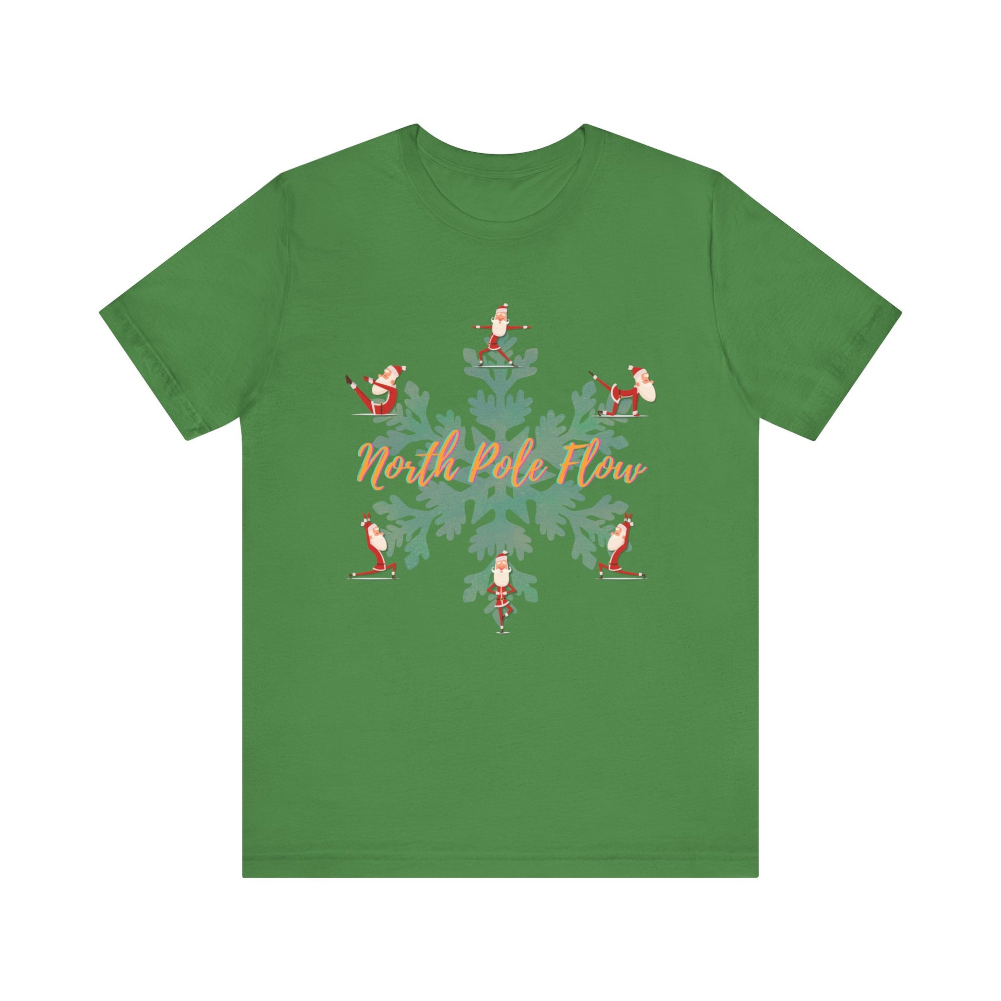 Festive Santa Yoga Tee - North Pole Flow