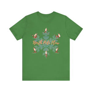 Festive Santa Yoga Tee - North Pole Flow