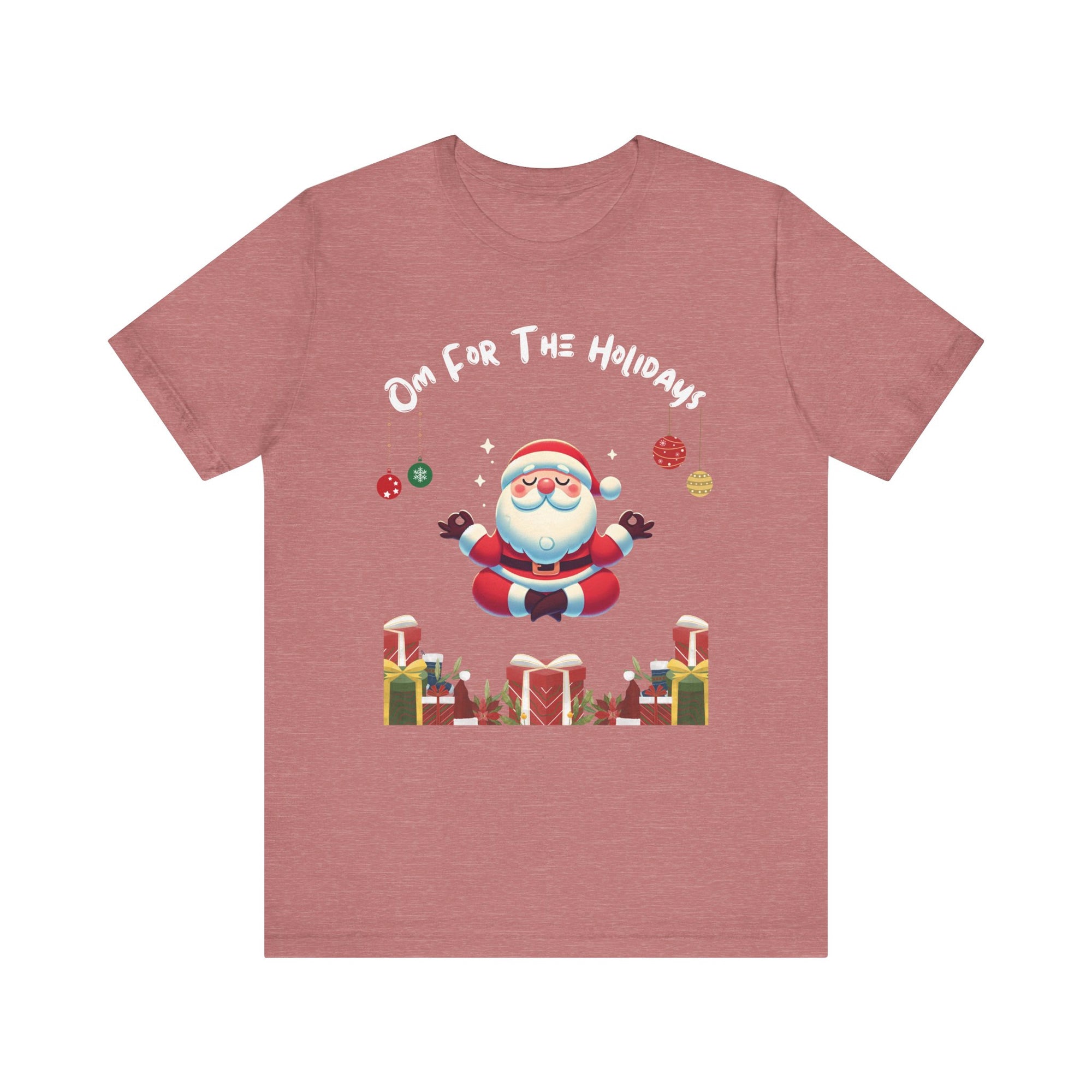 Festive Santa Mindful Gift Tee - Om for the holidays