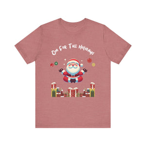 Festive Santa Mindful Gift Tee - Om for the holidays