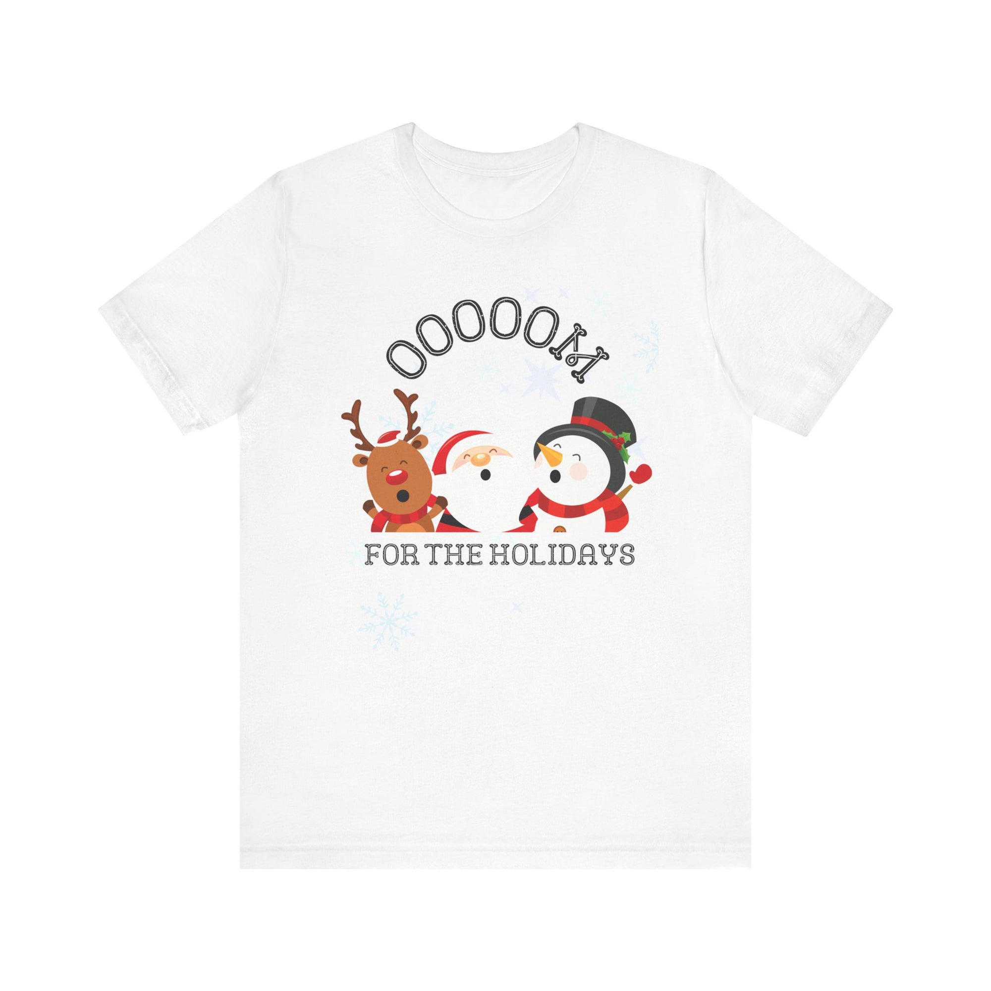 Festive Santa Snowman Reindeer Tee - Ooooom For the Holidays