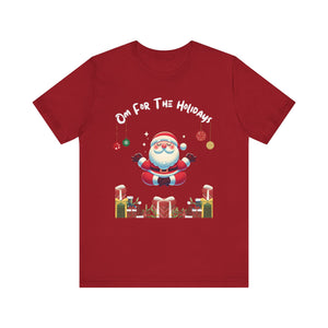 Festive Santa Mindful Gift Tee - Om for the holidays