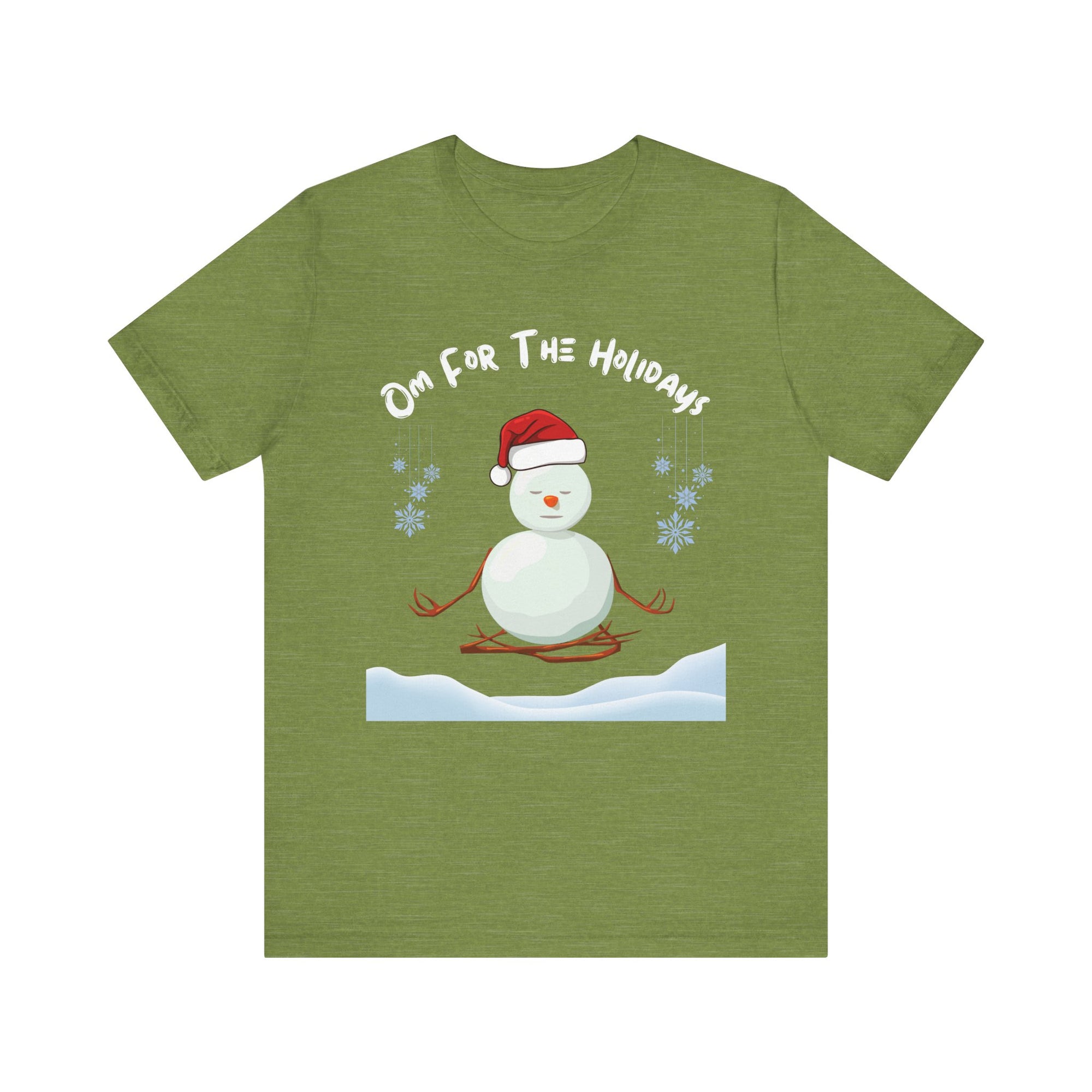 Festive Snowman Yoga Tee - Om For The Holidays