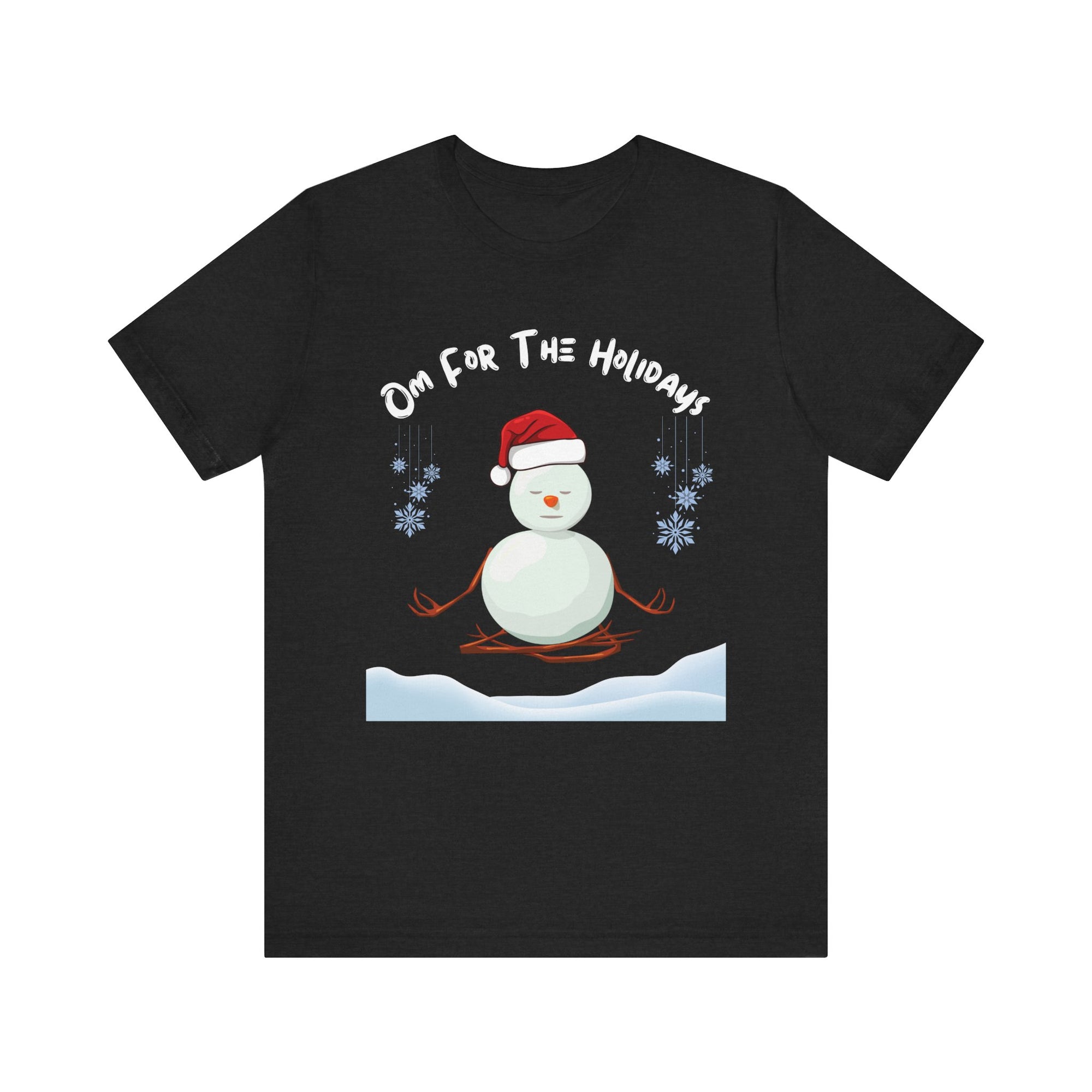 Festive Snowman Yoga Tee - Om For The Holidays