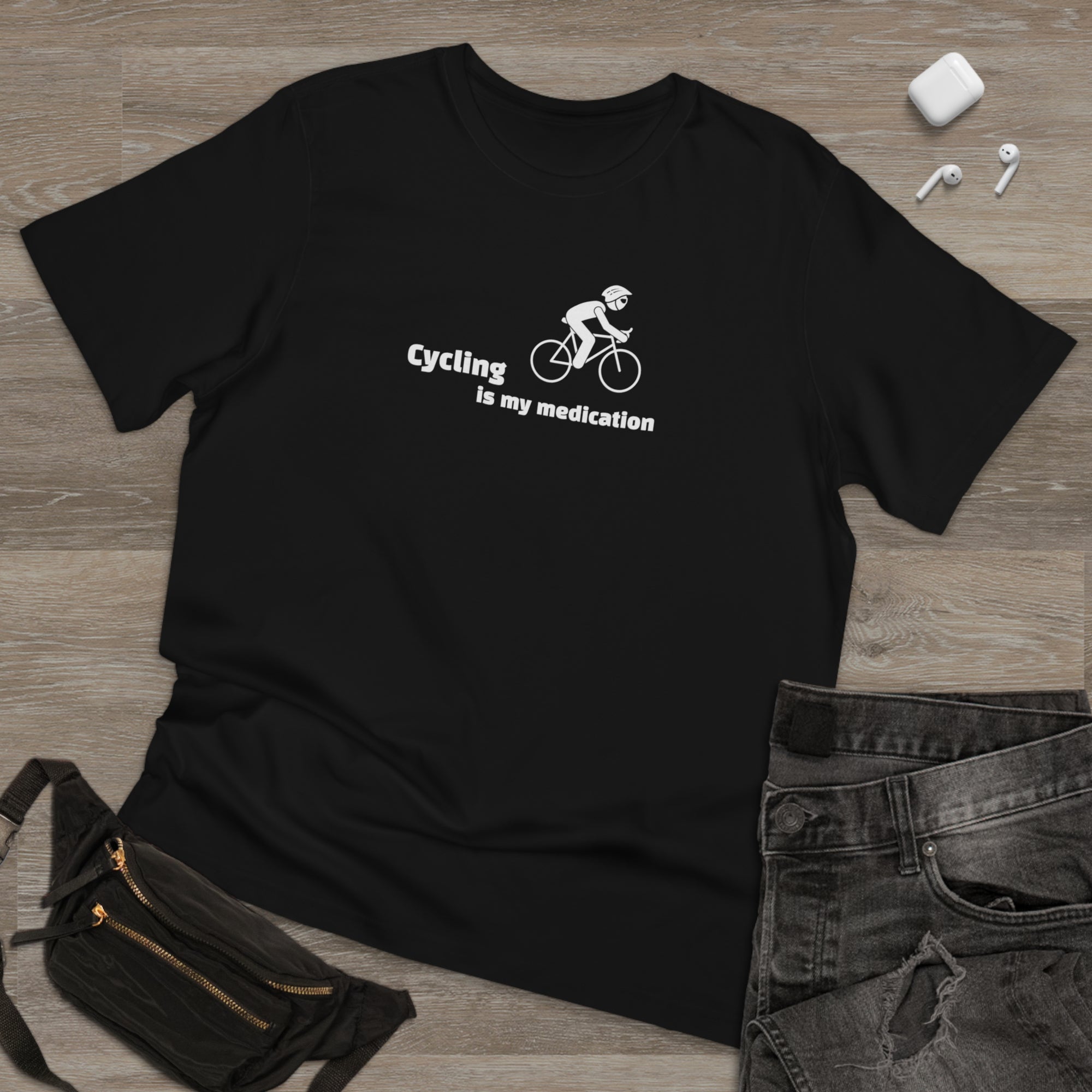 “Cycling is my Medication” Unisex Deluxe T-shirt