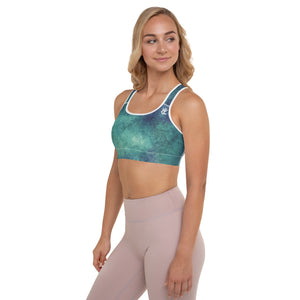 Element5 Padded Sports Bra in Marble Green