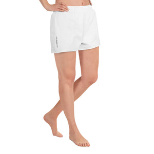 Om Emblem Women's Athletic Shorts in Element5 White