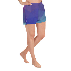 Om Emblem Women's Prism Colors Athletic Shorts