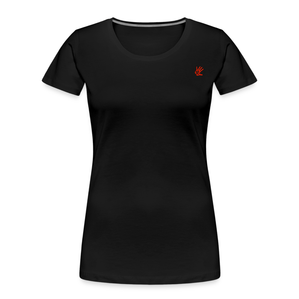 Women’s Premium PalmPrint Organic T-Shirt - black