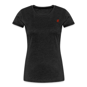 Women’s Premium PalmPrint Organic T-Shirt - charcoal grey